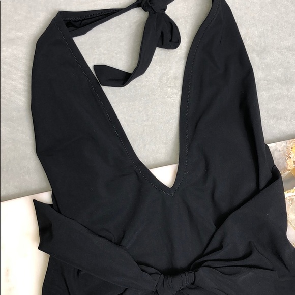 COPY - TORY BURCH HALTER TIE FRONT ONE PIECE SWIMSUIT XS - Picture 3 of 6
